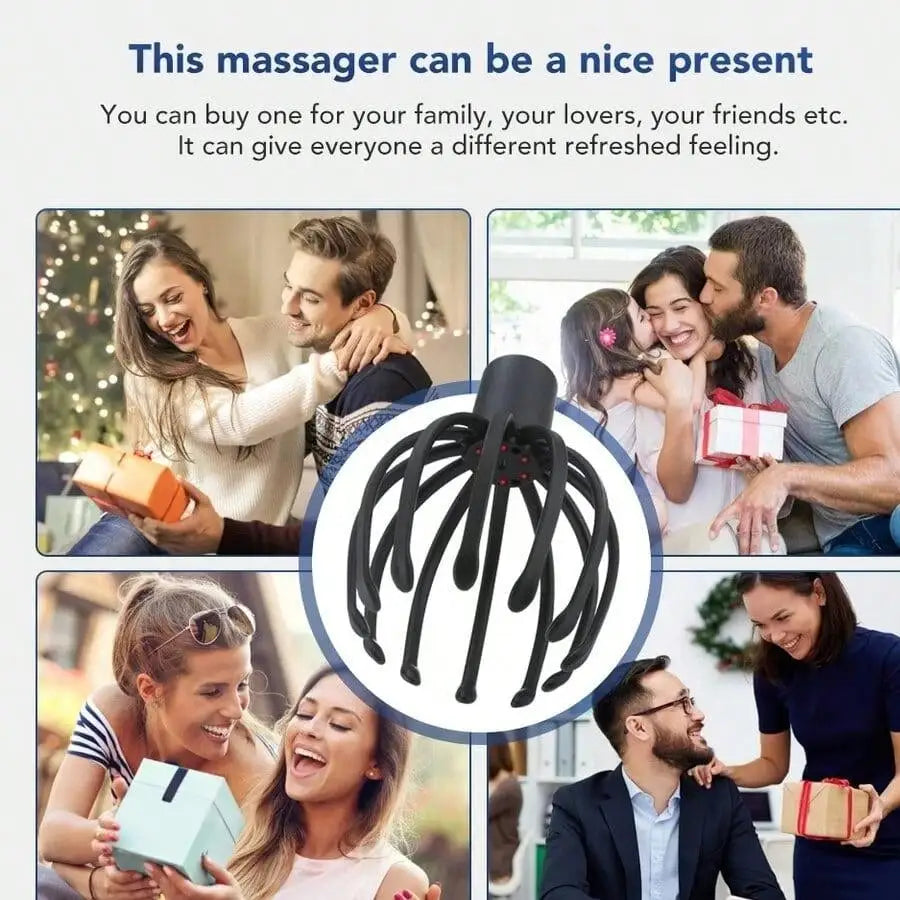 Electric Scalp Massager  Rechargeable And Stress Relief