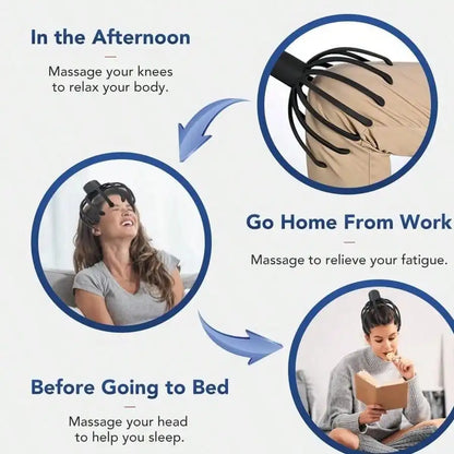 Electric Scalp Massager  Rechargeable And Stress Relief